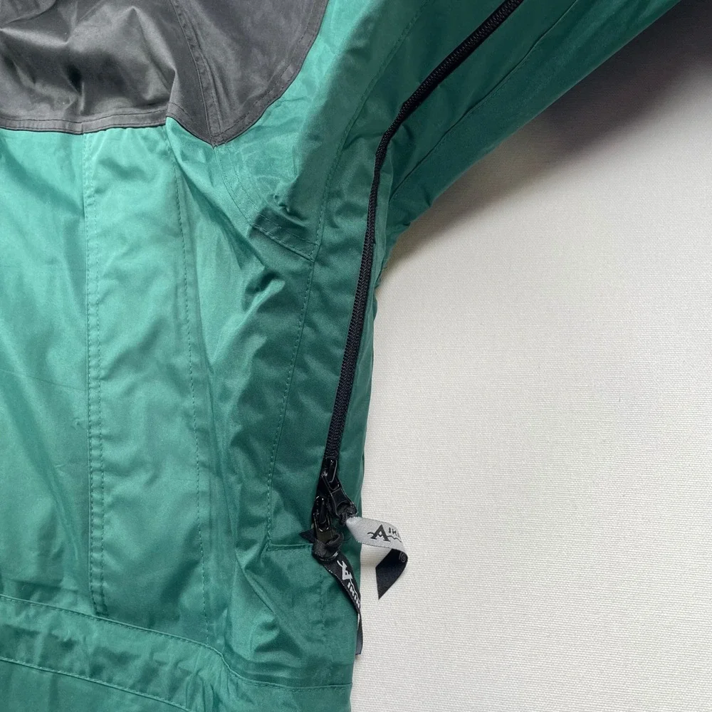 Viking Tempest Rain Jacket Mens XXXL Green Black Waterproof Hooded Work Coat 3XL